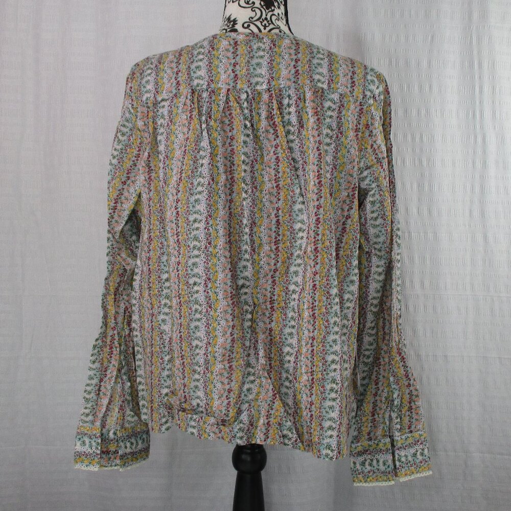 Anthropologie MAEVE  Button Down Long Sleeve Top Size Large - Picture 5 of 10